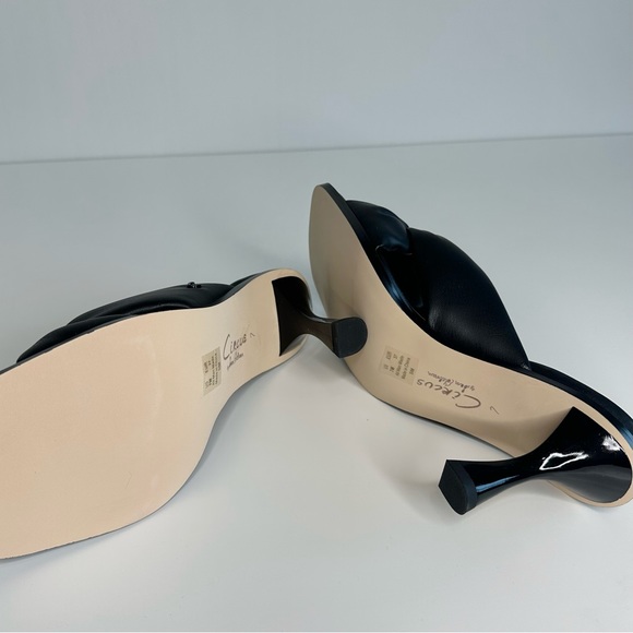 Circus Sam Edelman Black Sim Square Toe Heel Sandal - Picture 7 of 10